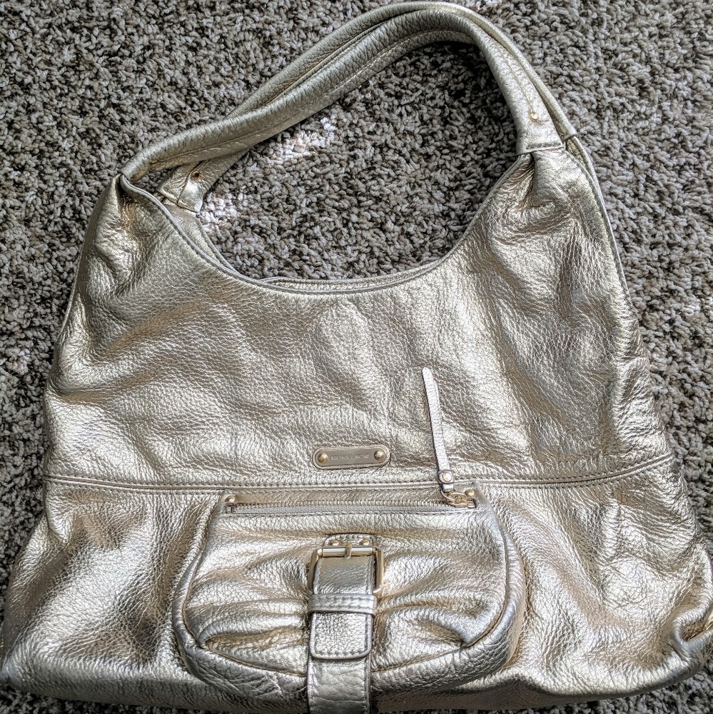 Michael Kors Pebble Leather Gold Purse